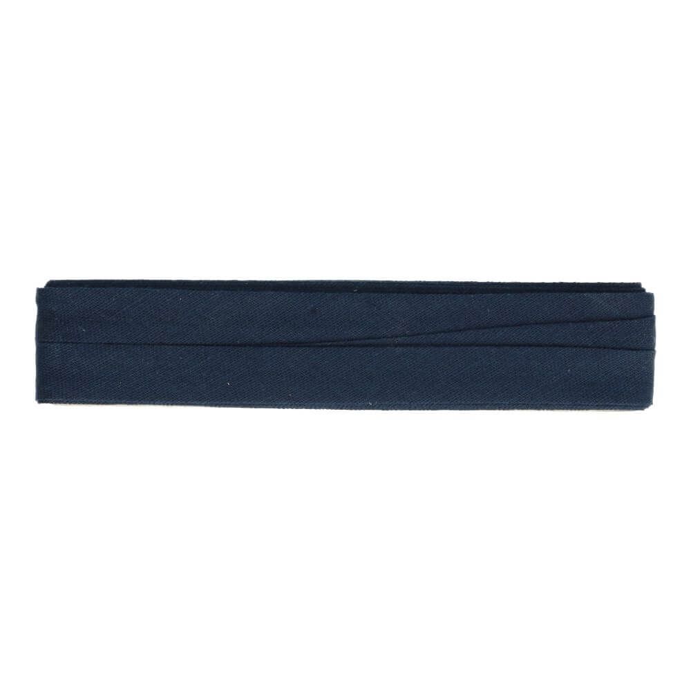 Biais - katoen 2 cm x 5 m - donkerblauw
