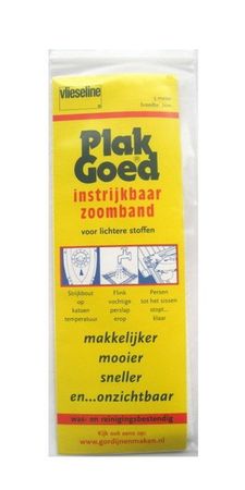 Vlieseline plakgoed instrijkbaar zoomband voor lichtere stoffen - 2 cm x 5 m