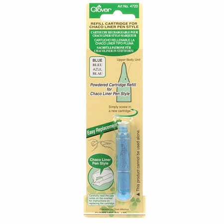 Navulling voor kalk markeerpen blauw - Clover
