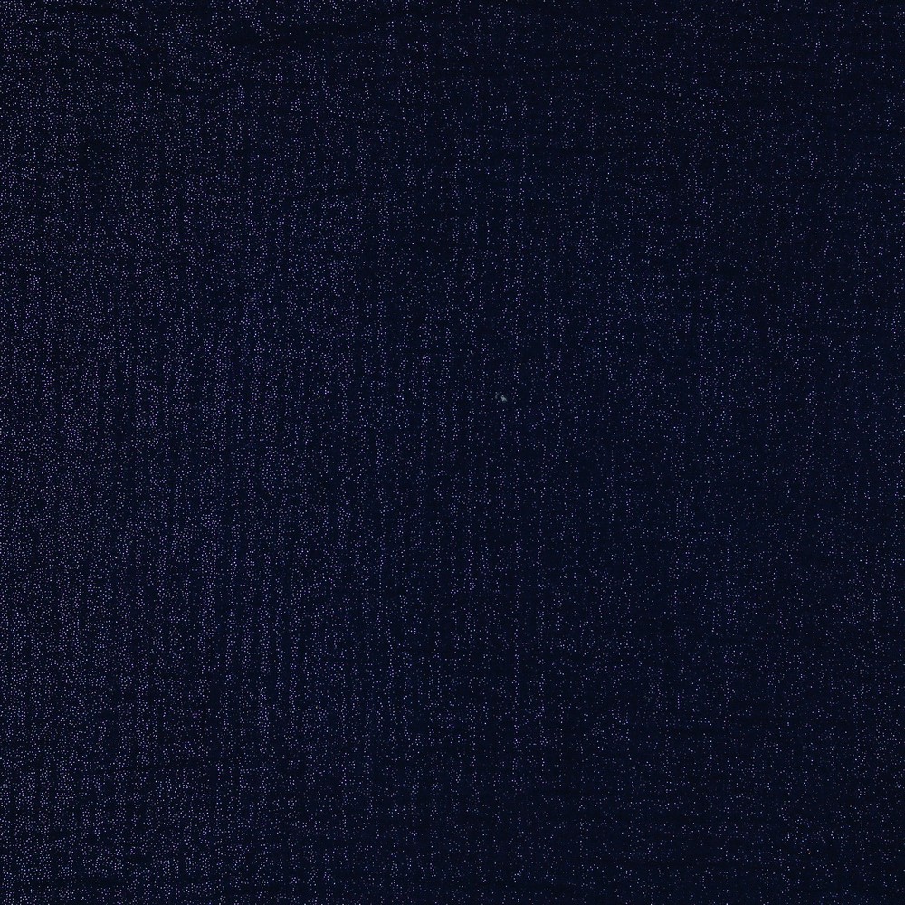 Donker blauwe double gauze met glitter van Poppy