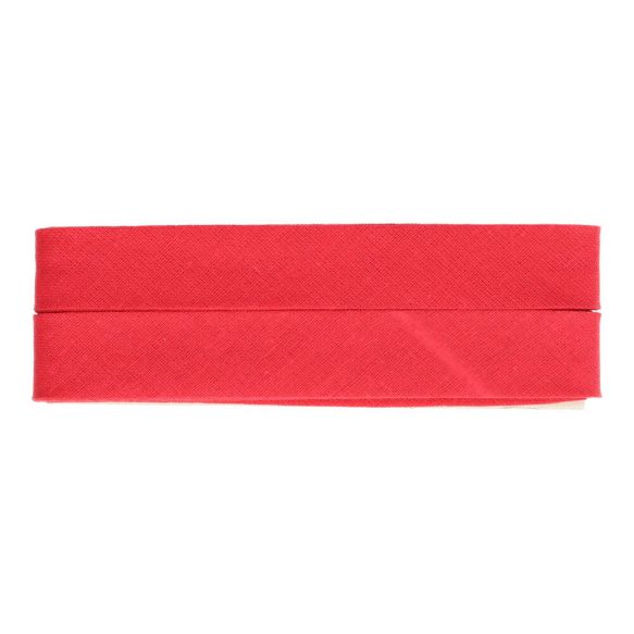 Biais - katoen 2 cm x 5 m - rood