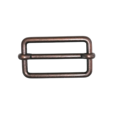 Schuifgesp - oud koper - 30 x 15 mm