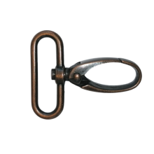Musketonhaak - oud koper - 38 mm