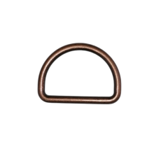 D ring - oud koper - 25 mm