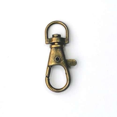 Musketonhaak - brons - 7 mm