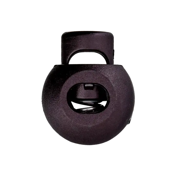 Koordstopper plastic rond 20 mm - zwart