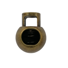 Koordstopper metaal rond 20 mm - brons