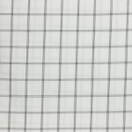 Witte / zwart geruite katoen van La Maison Victor