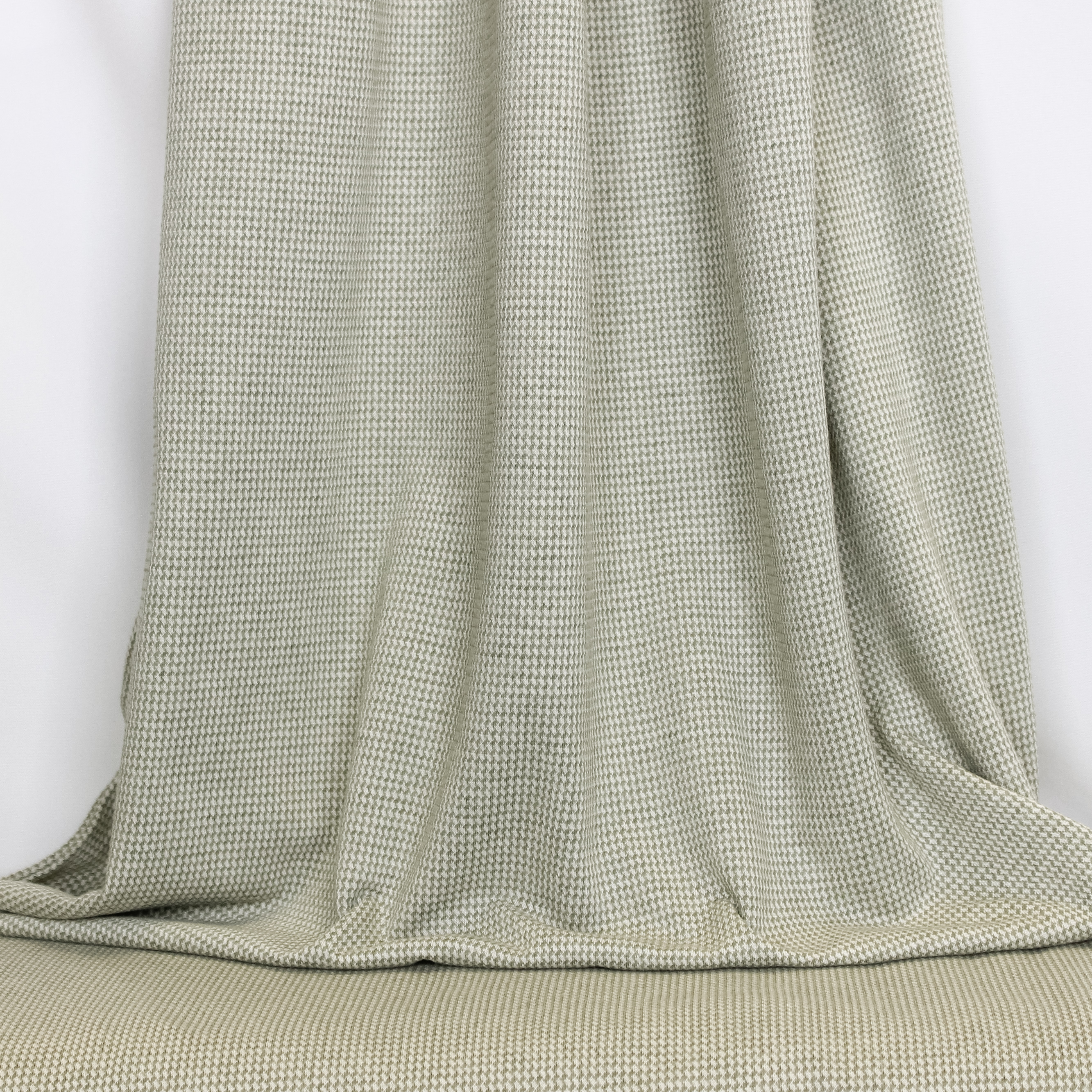 Jacquard met witte en groene ruitjes van La Maison Victor