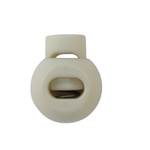 Koordstopper plastic rond 20 mm - gebroken wit