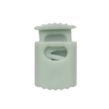 Koordstopper plastic met ribbels 20 mm - grijs