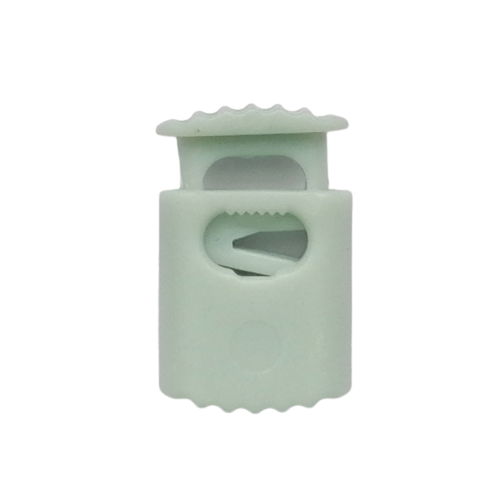 Koordstopper plastic met ribbels 20 mm - grijs
