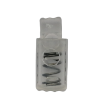 Koordstopper plastic cilinder 24 mm - transparant