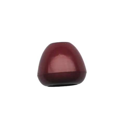 Koord einde plastic 12 mm - bordeaux (opening 5 mm)
