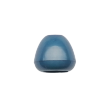 Koord einde plastic 12 mm - blauw (opening 5 mm)