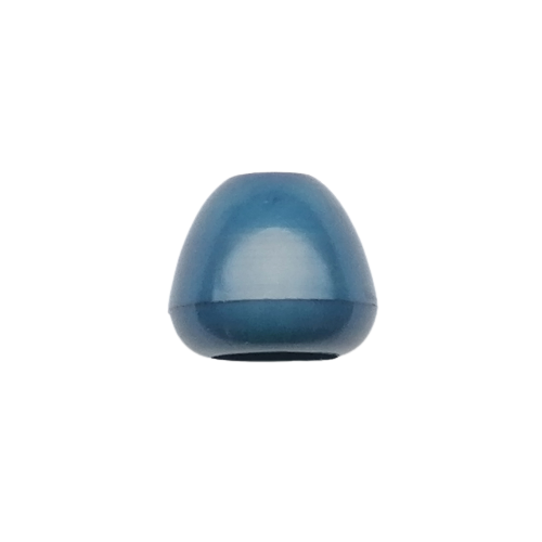 Koord einde plastic 12 mm - blauw (opening 5 mm)