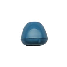 Koord einde plastic 12 mm - blauw (opening 5 mm)