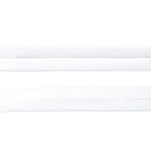 Biais - rekbare viscose 2 cm - wit
