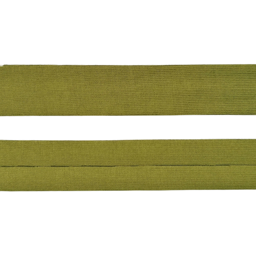 Biais - rekbare viscose 2 cm - kaki groen