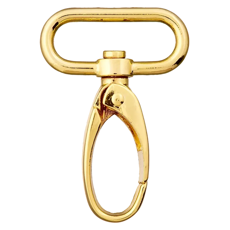 Musketonhaak - goud - 25 mm
