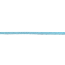 Platte lichtblauwe imitatiedaim touw / veter - synthetisch 3 mm