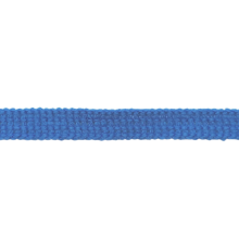 Blauwe platte koord / veter - katoen 9 mm