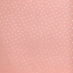 Roze double gauze met zilveren hartjes