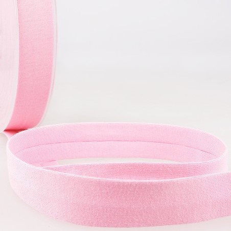 Biais - licht rekbare katoen 2 cm - roze