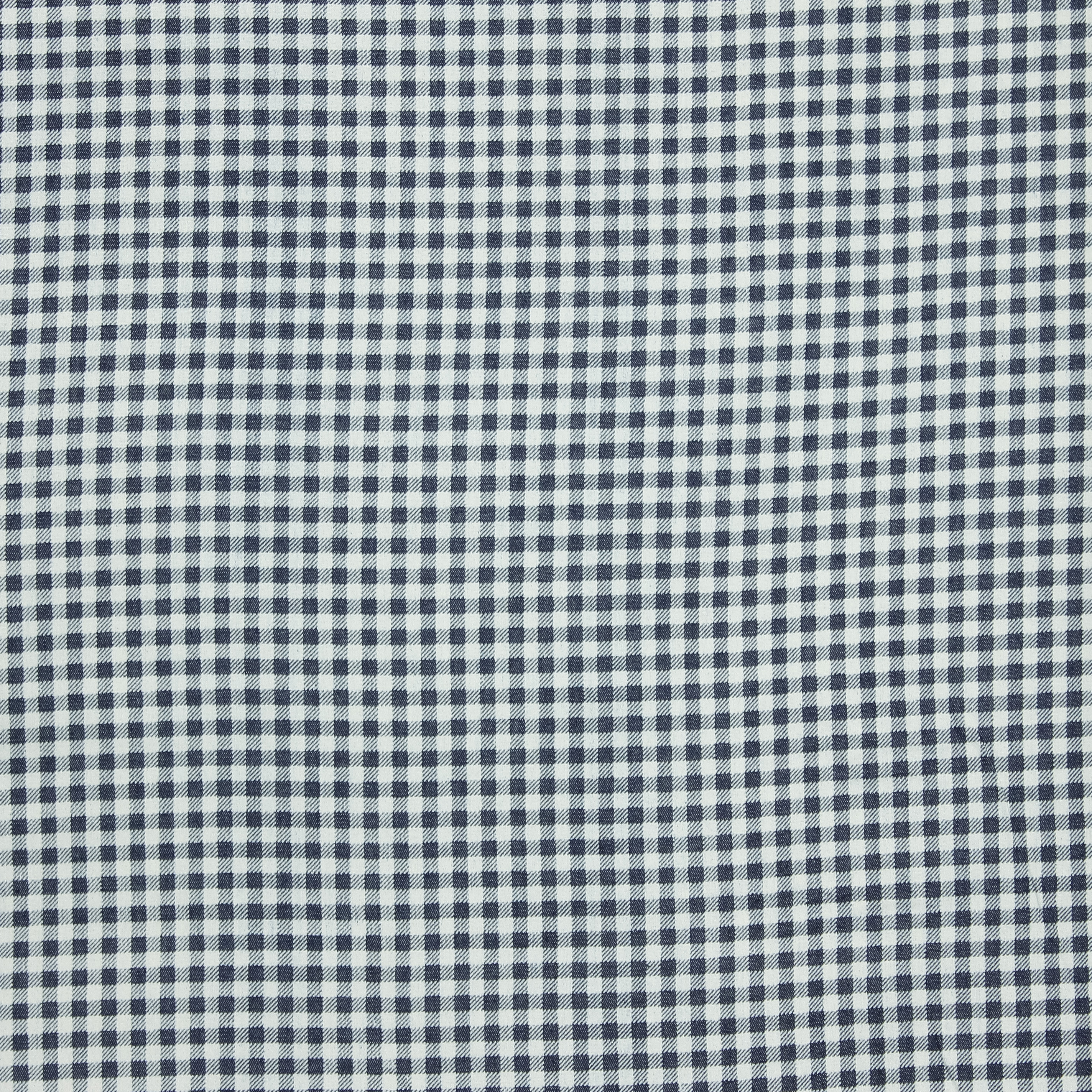 Royal blue denim katoen kleine ruitjes 0.25cm²