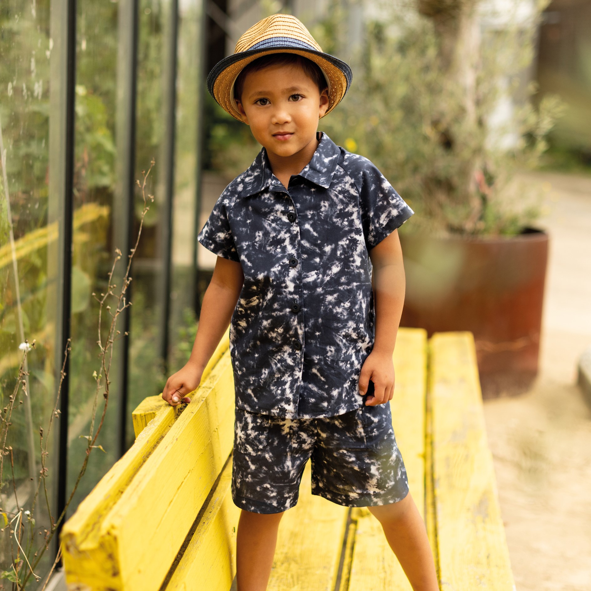 Tie-dye hemd en short van Poppy - Voordeelpakket