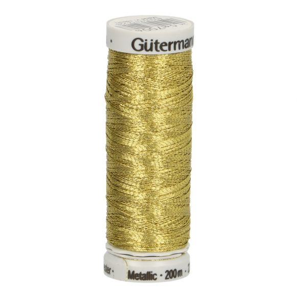 Gütermann metallic goud naaigaren - 200 meter - col. 7004