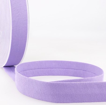 Biais - licht rekbare katoen 2 cm - lila