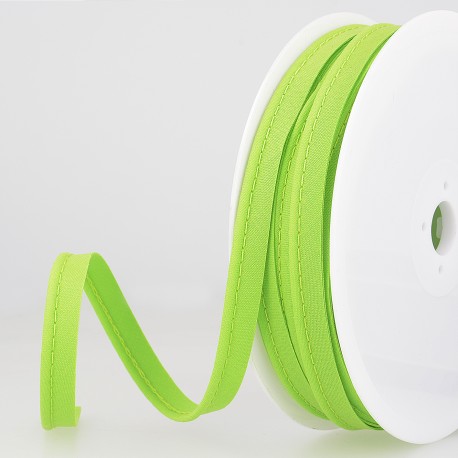 Felgroene paspelband / piping - 2 mm dikte - 10 mm breed