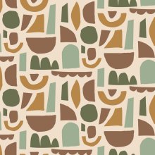 Canvas abstracte geometrische figuren - Poppy