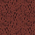 Donkerrode tricot met zwarte lange vlekjes - Poppy