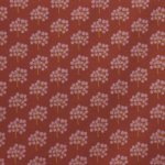 Tricot bruin met abstracte bomen