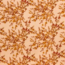 Viscose zalmroze met roze/gele bloemen - La Maison Victor