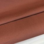 Roodbruine tricot met zeer licht gebrushte achterkant - La Maison Victor