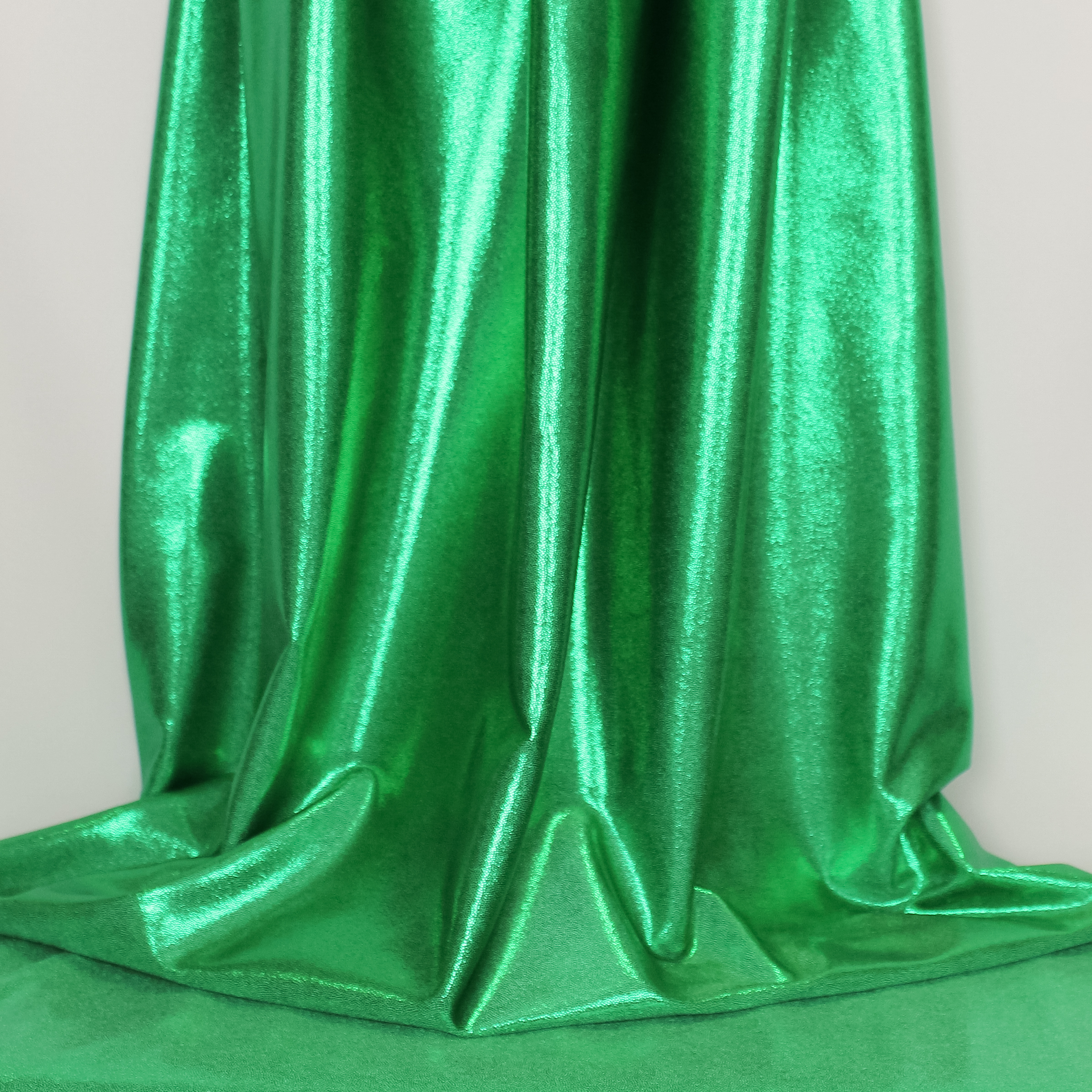 Rekbare professionele glanslycra - Groen