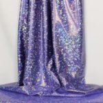Rekbare professionele holografische glanslycra - violet