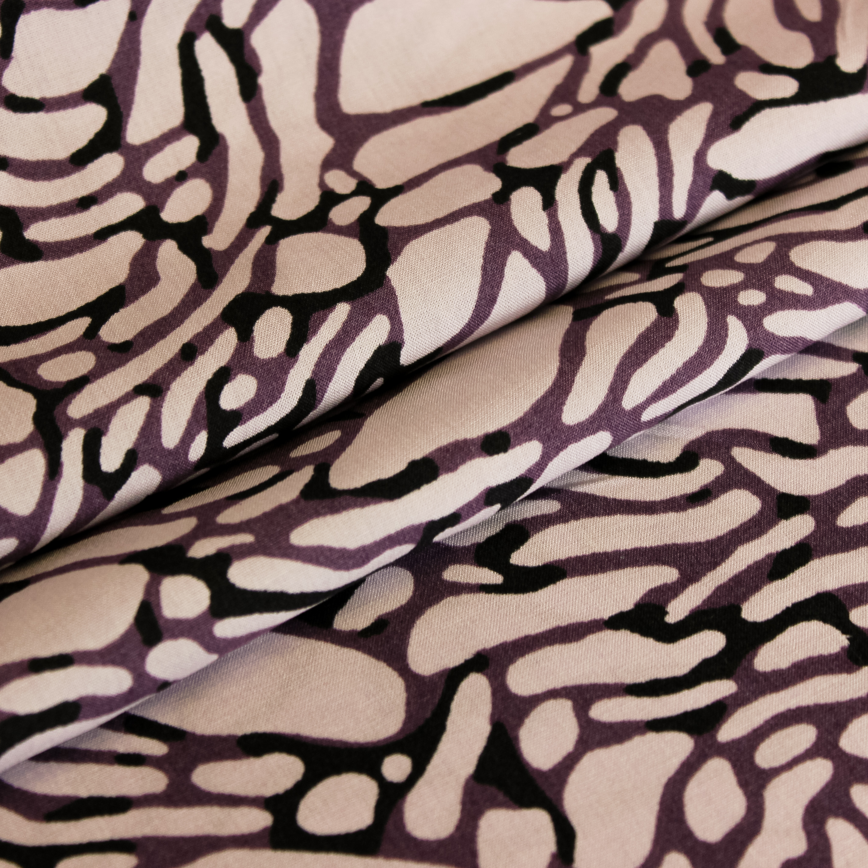 Viscose lila met vlekken