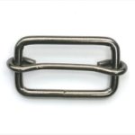 Schuifgesp - gunmetal - 40 x 20 mm