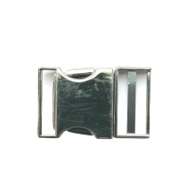 Klikgesp metaal - zilver - 45 x 28 mm
