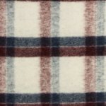 Wolmengeling ruiten wit / blauw / bordeaux