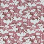 Roze viscose met witte bloemen -  Wildflowers by Chritstiane Zielinski