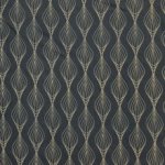 Polyester blauw met geometrisch motief - Knipmode