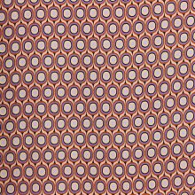 Viscose crêpe met cirkelvormig motief