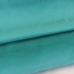 Ribfluweel uni donker turquoise