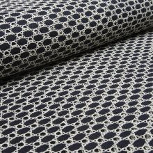 Broderie katoen met wit patroon - Burda