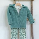 Voordeelpakket baby groen vestje en shirtje met panda's - B*Trendy